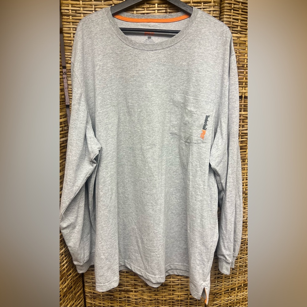 Timberland Pro-3XL Grey Long Sleeve Shirt,‎ Pre- Owned